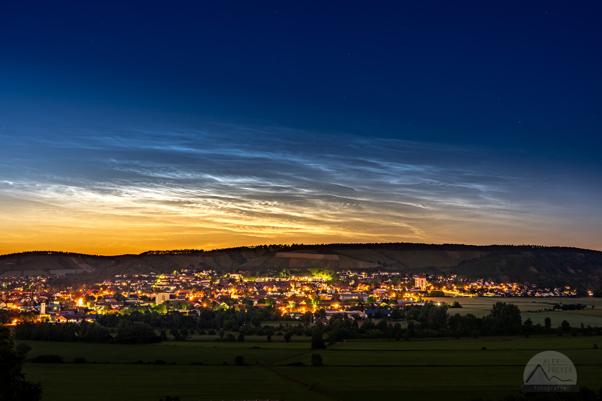 Leuchtende Nachwolken